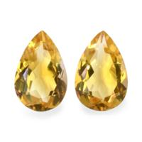 9.87 Ct.Tw.Total Carat Weight Citrine Pair from Brazil Video