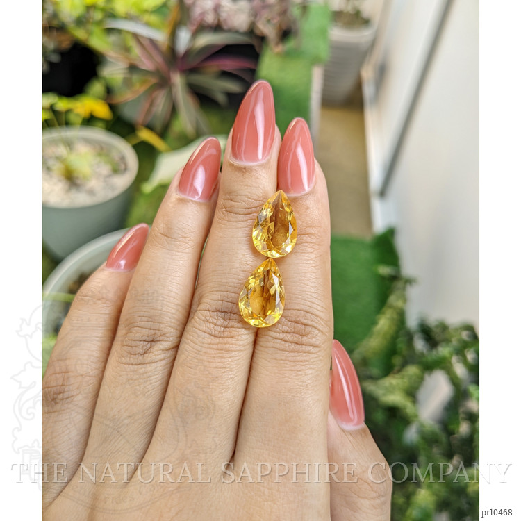 9.87 Ct.Tw. Citrine Pair from Brazil