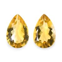 8.73 Ct.Tw.Total Carat Weight Citrine Pair from Brazil Video