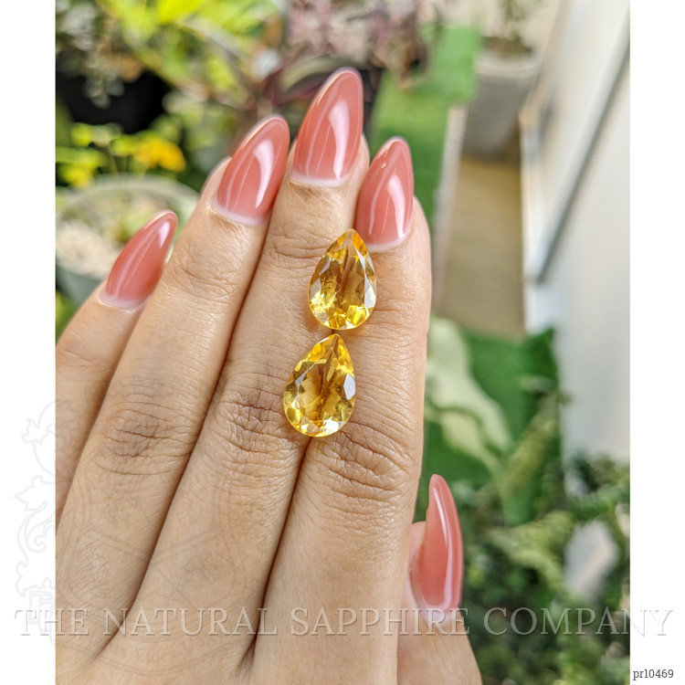 8.73 Ct.Tw. Citrine Pair from Brazil