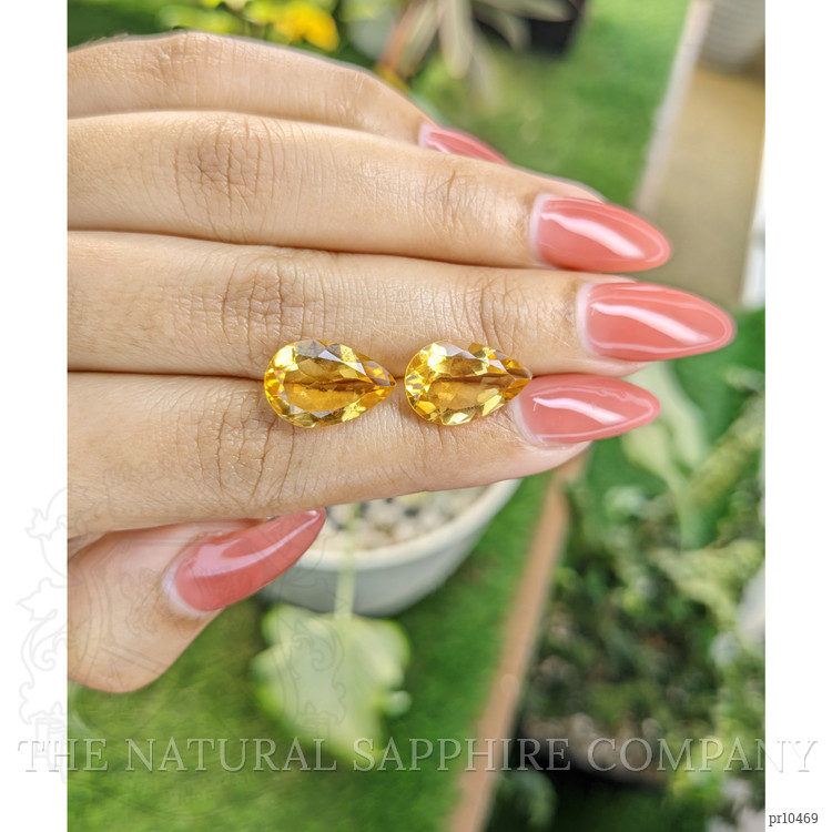 8.73 Ct.Tw. Citrine Pair from Brazil