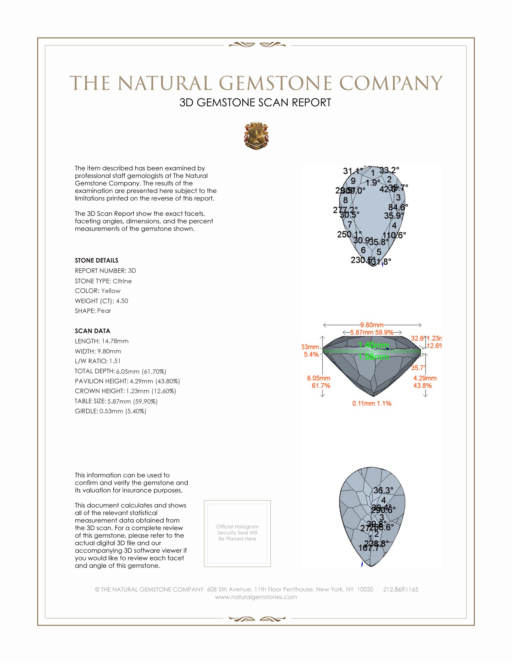8.73 Ct.Tw. Citrine Pair from Brazil