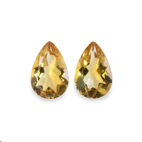9.45 Ct.Tw.Total Carat Weight Citrine Pair from Brazil Video