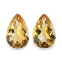 9.45 Ct.Tw.Total Carat Weight Citrine Pair from Brazil Video