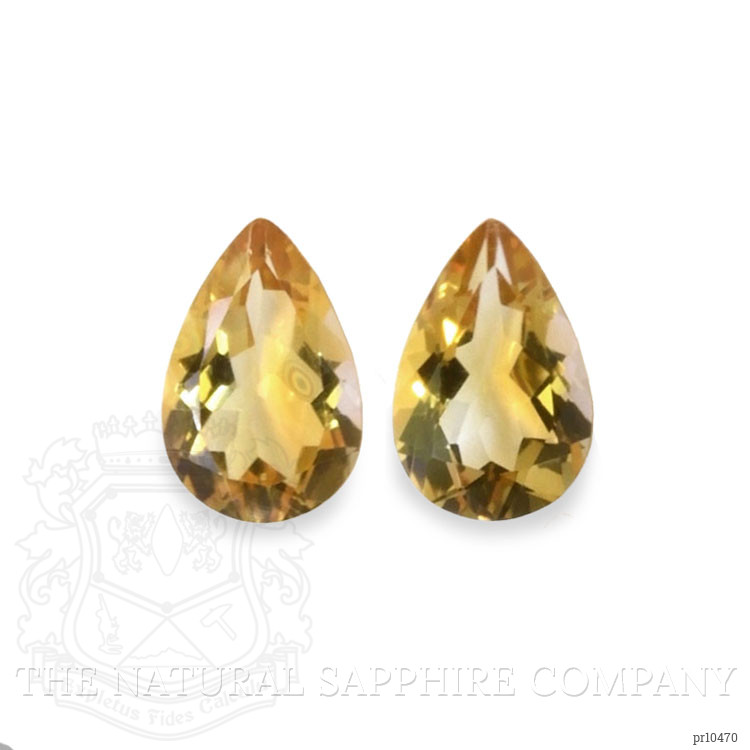 9.45 Ct.Tw. Citrine Pair from Brazil
