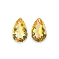9.07 Ct.Tw.Total Carat Weight Citrine Pair from Brazil Video