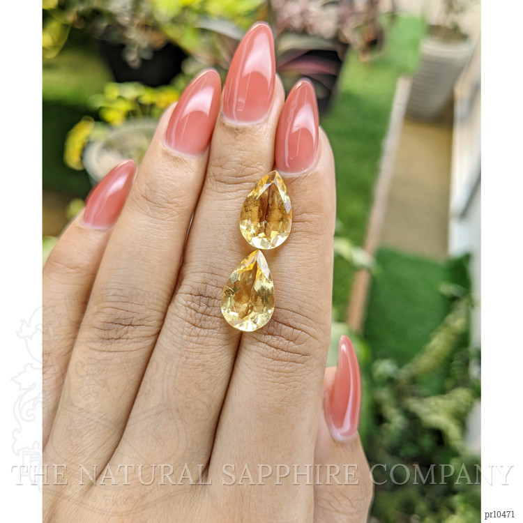9.07 Ct.Tw. Citrine Pair from Brazil