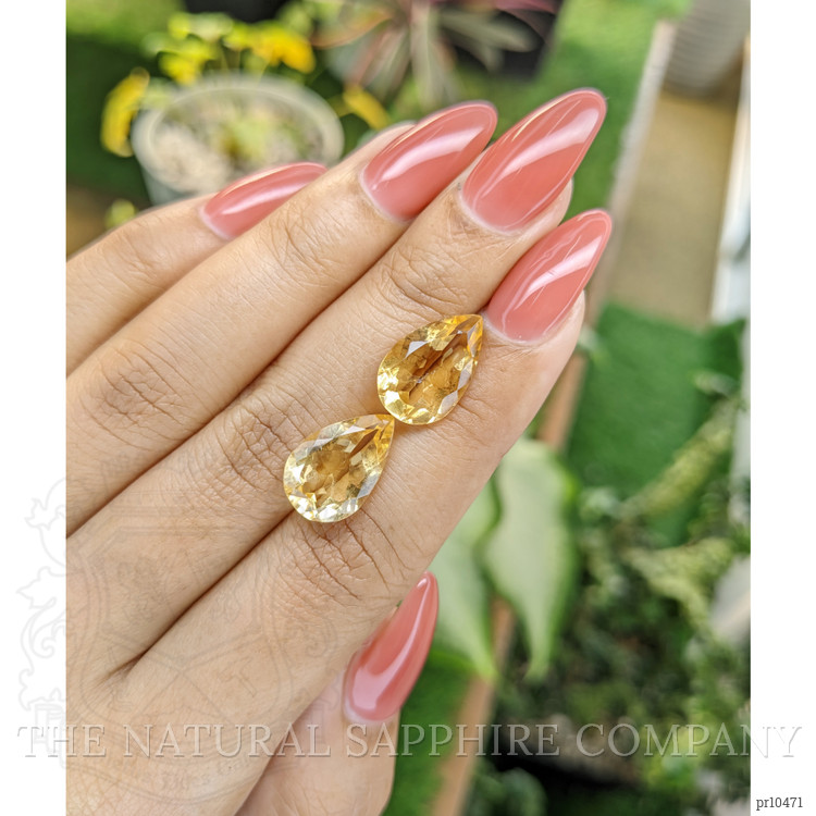 9.07 Ct.Tw. Citrine Pair from Brazil