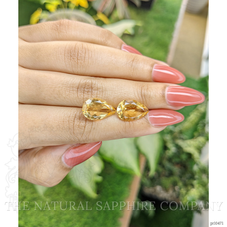 9.07 Ct.Tw. Citrine Pair from Brazil
