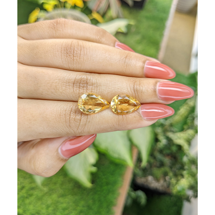 9.07 Ct.Tw. Citrine Pair from Brazil