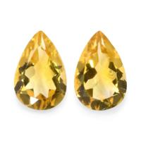 9.00 Ct.Tw.Total Carat Weight Citrine Pair from Brazil Video