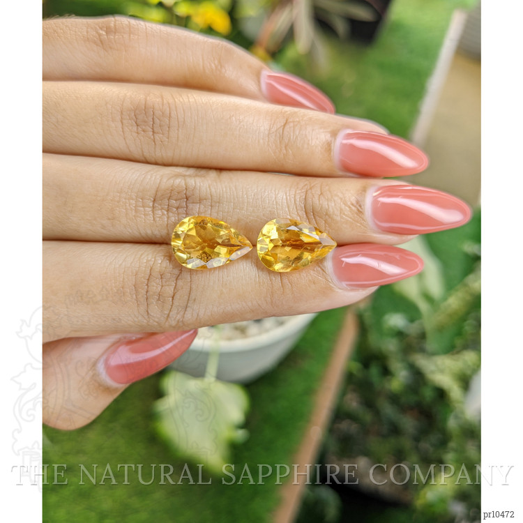 9.00 Ct.Tw. Citrine Pair from Brazil