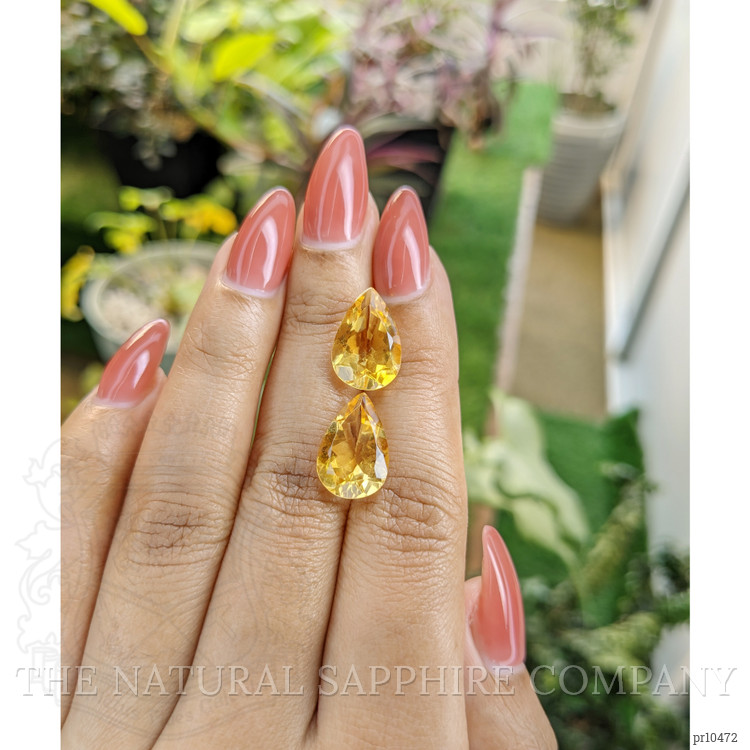 9.00 Ct.Tw. Citrine Pair from Brazil