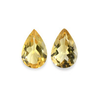 9.14 Ct.Tw.Total Carat Weight Citrine Pair from Brazil Video