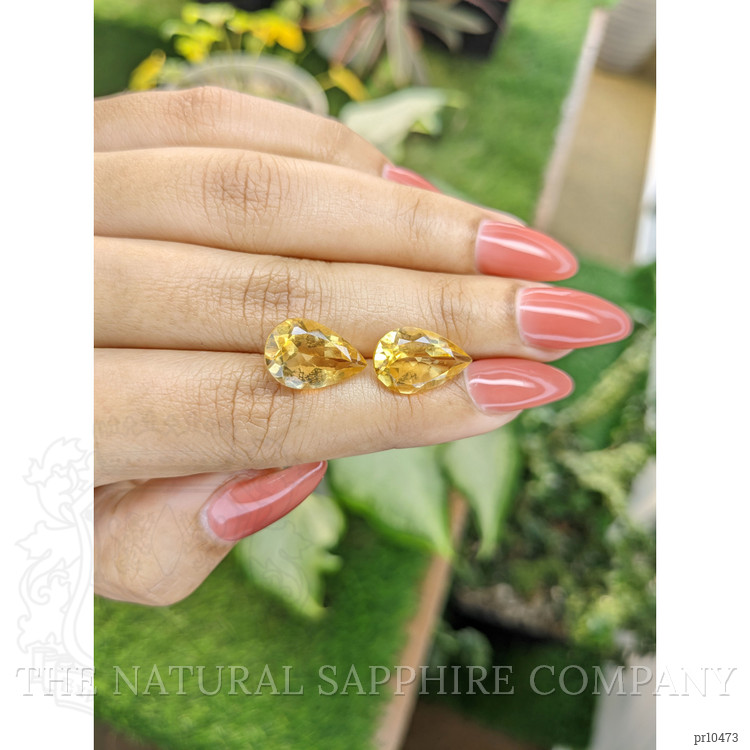 9.14 Ct.Tw. Citrine Pair from Brazil
