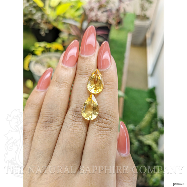 9.14 Ct.Tw. Citrine Pair from Brazil