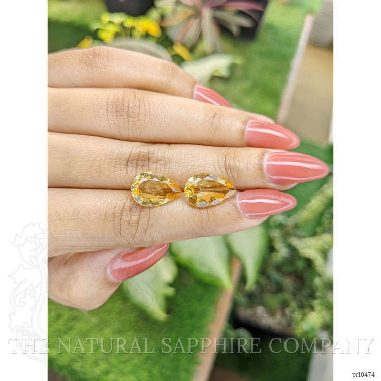 8.06 Ct.Tw. Citrine Pair from Brazil