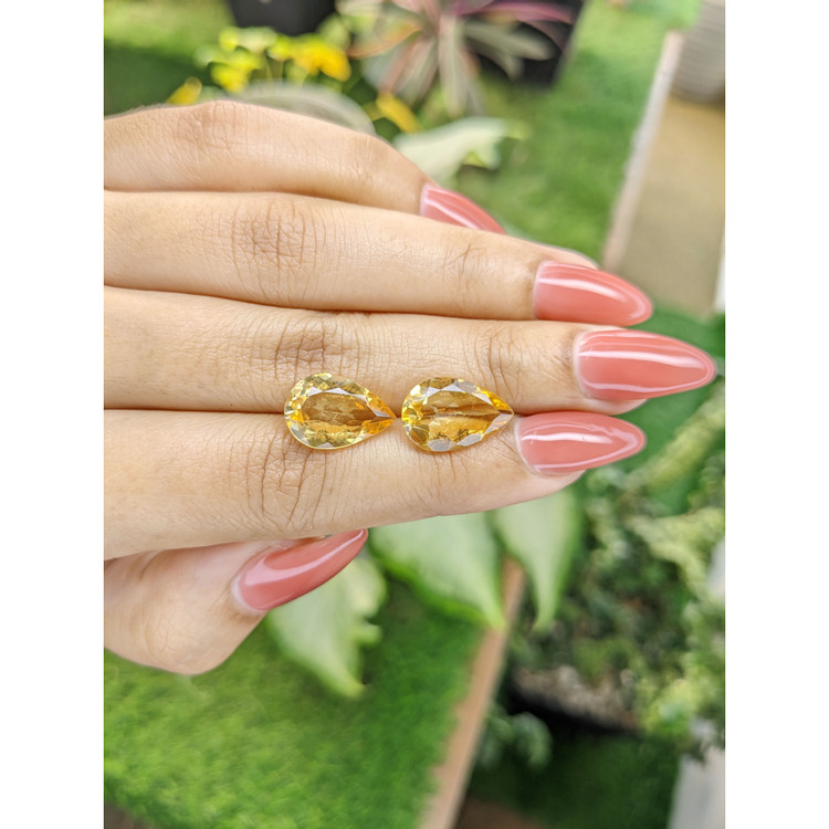 8.06 Ct.Tw. Citrine Pair from Brazil