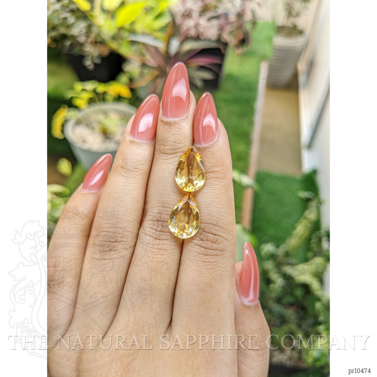 8.06 Ct.Tw. Citrine Pair from Brazil
