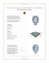 8.06&nbsp;Ct.Tw.Total Carat Weight Citrine Pair from Brazil 3 D Scan Report