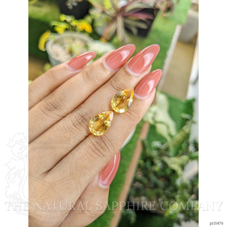 8.51 Ct.Tw. Citrine Pair from Brazil