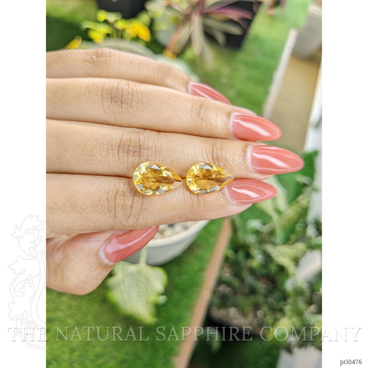 8.51 Ct.Tw. Citrine Pair from Brazil