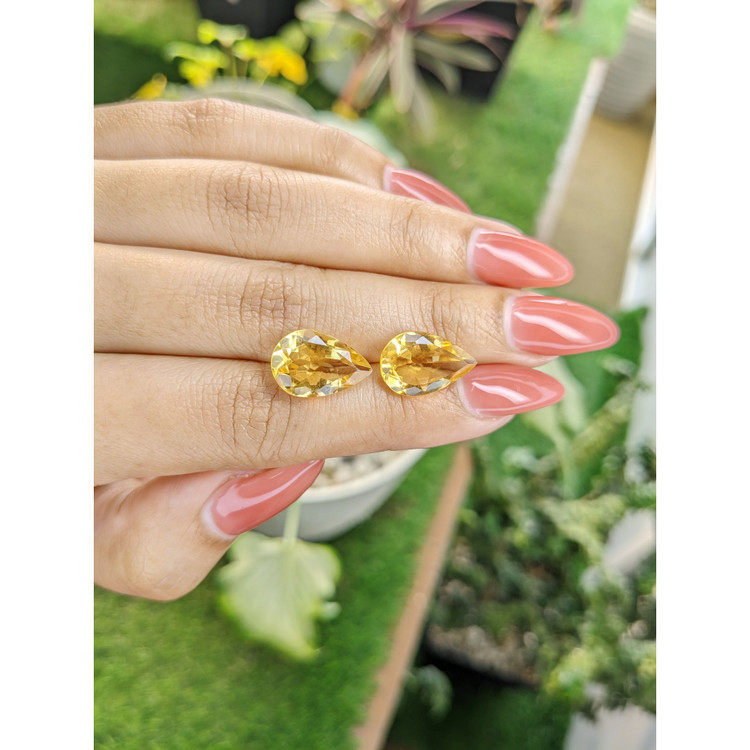 8.51 Ct.Tw. Citrine Pair from Brazil