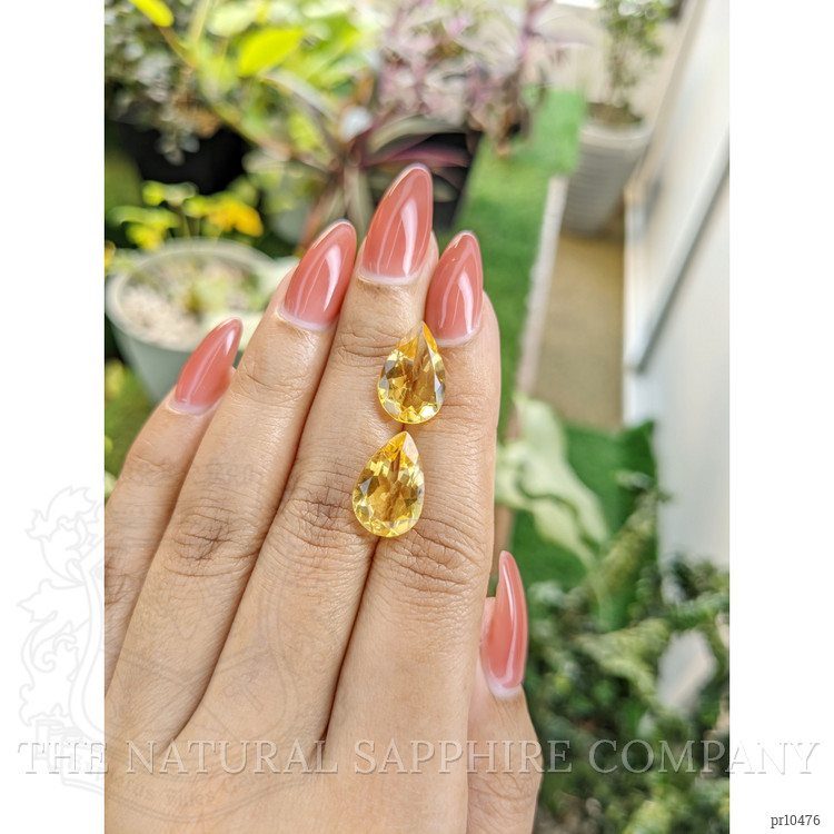 8.51 Ct.Tw. Citrine Pair from Brazil