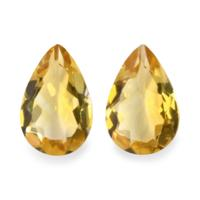 8.55 Ct.Tw.Total Carat Weight Citrine Pair from Brazil Video