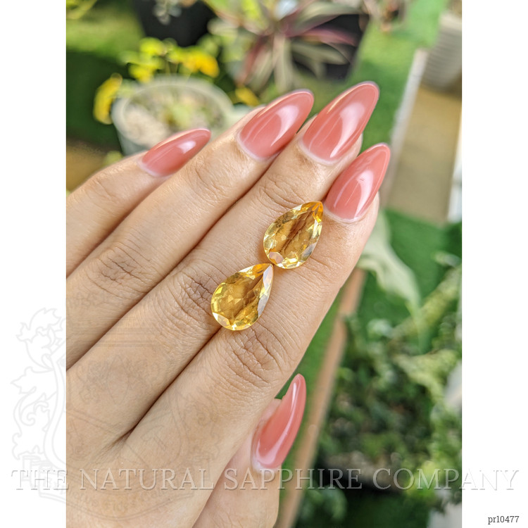 8.55 Ct.Tw. Citrine Pair from Brazil