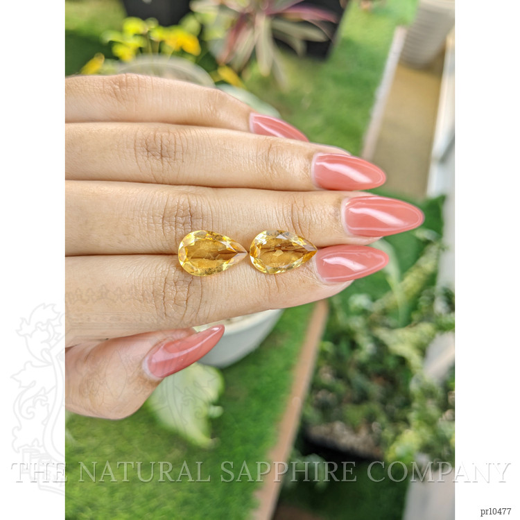 8.55 Ct.Tw. Citrine Pair from Brazil