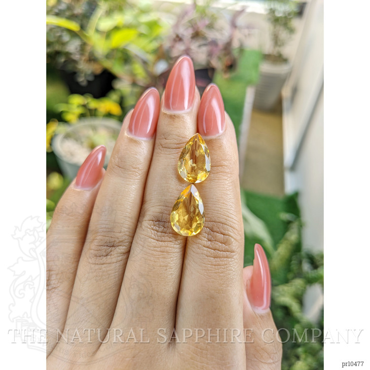8.55 Ct.Tw. Citrine Pair from Brazil