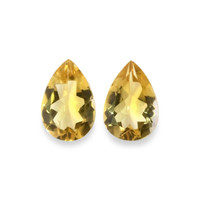 9.05 Ct.Tw.Total Carat Weight Citrine Pair from Brazil Video