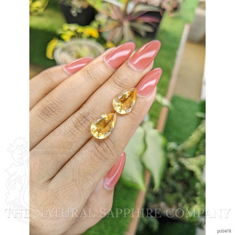 9.05 Ct.Tw. Citrine Pair from Brazil
