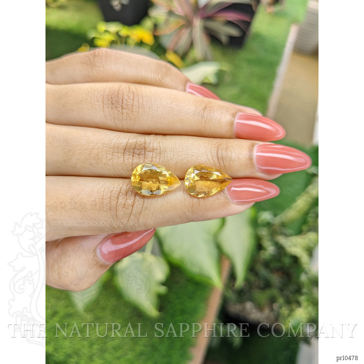 9.05 Ct.Tw. Citrine Pair from Brazil