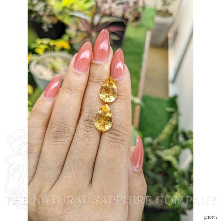 9.05 Ct.Tw. Citrine Pair from Brazil