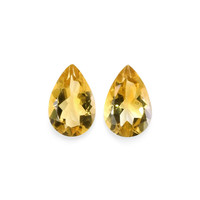9.68 Ct.Tw.Total Carat Weight Citrine Pair from Brazil Video