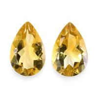 9.68 Ct.Tw.Total Carat Weight Citrine Pair from Brazil Video