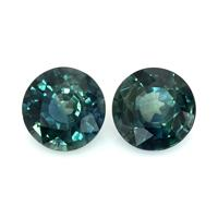 2.82 Ct.Tw.Total Carat Weight Bluish Green Sapphire Pair from Madagascar Video