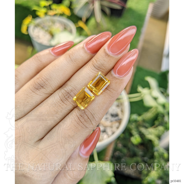 8.38 Ct.Tw. Citrine Pair from Brazil