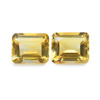 8.67 Ct.Tw. Emerald Citrine Pair