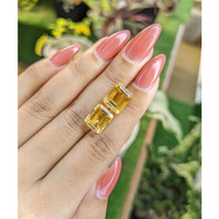 8.67 Ct.Tw.Total Carat Weight Citrine Pair from Brazil Life Style