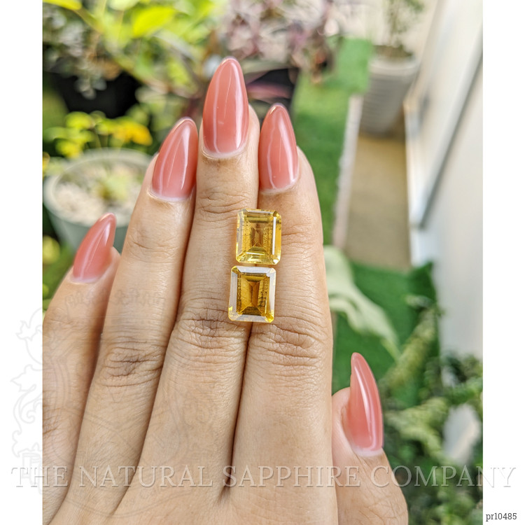 8.16 Ct.Tw. Citrine Pair from Brazil