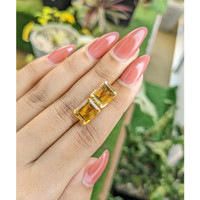 8.16 Ct.Tw.Total Carat Weight Citrine Pair from Brazil Life Style