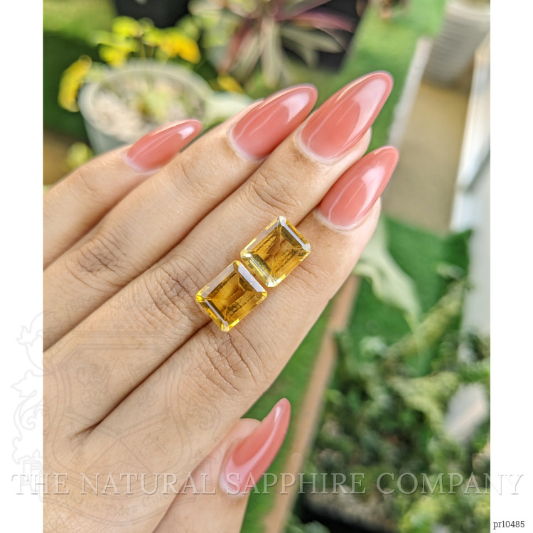 8.16 Ct.Tw. Citrine Pair from Brazil