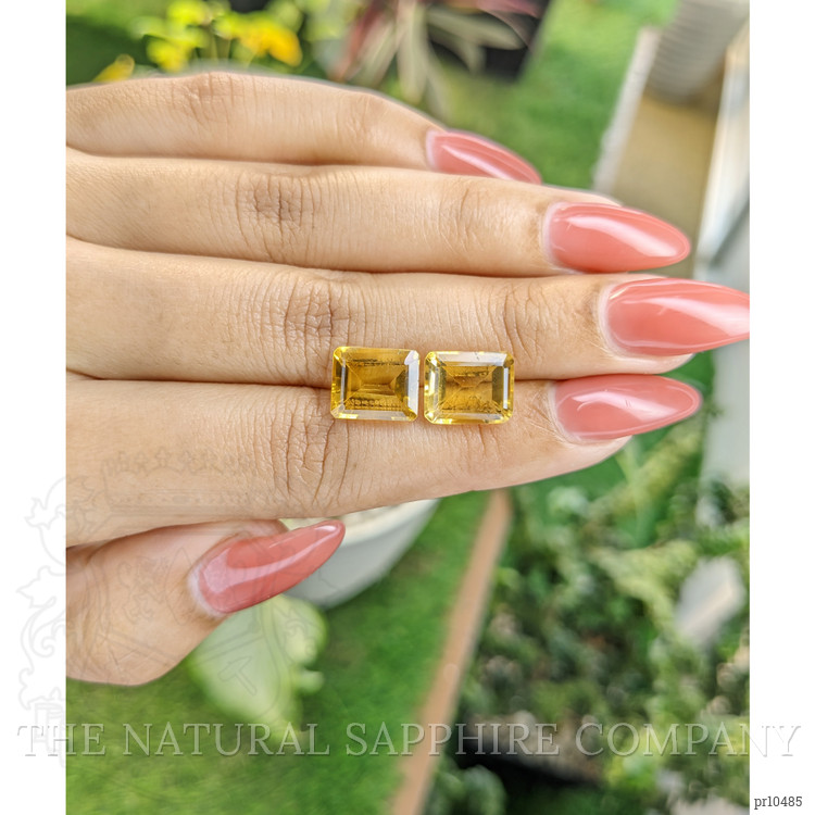 8.16 Ct.Tw. Citrine Pair from Brazil