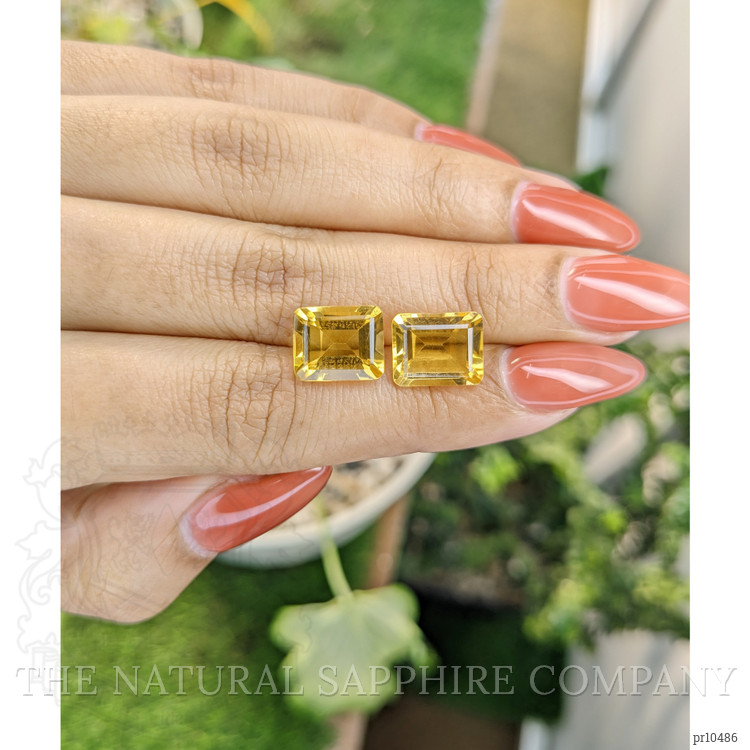 8.31 Ct.Tw. Citrine Pair from Brazil