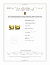 9.05 Ct.Tw.Total Carat Weight Citrine Pair from Brazil Scan Report