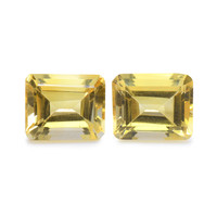 9.05 Ct.Tw. Emerald Citrine Pair