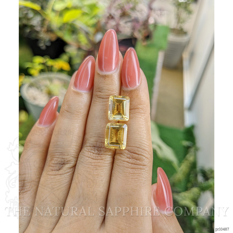 9.05 Ct.Tw. Citrine Pair from Brazil